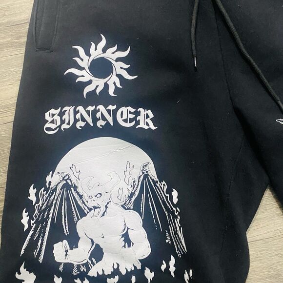 Eternity Shorts Sinner & Saint Black L Goth Grunge Alt Streetwear - Picture 6 of 11